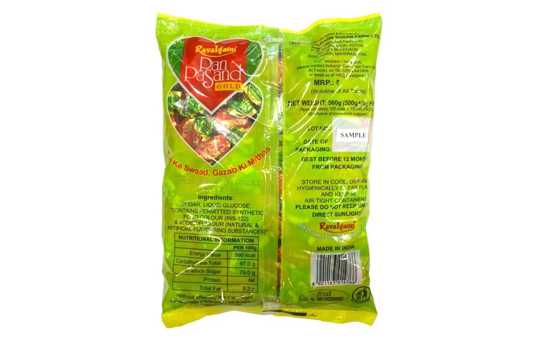 Ravalgaon Pan Pasand Gold Candies   Pack  560 grams